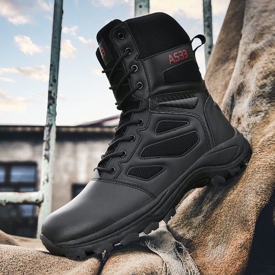 Damen High-Top Outdoor-Sicherheitsstiefel mit rutschfester Sohle und atmungsaktivem Obermaterial R&B