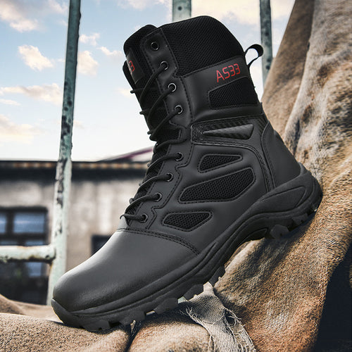 Damen High-Top Outdoor-Sicherheitsstiefel mit rutschfester Sohle und atmungsaktivem Obermaterial R&B