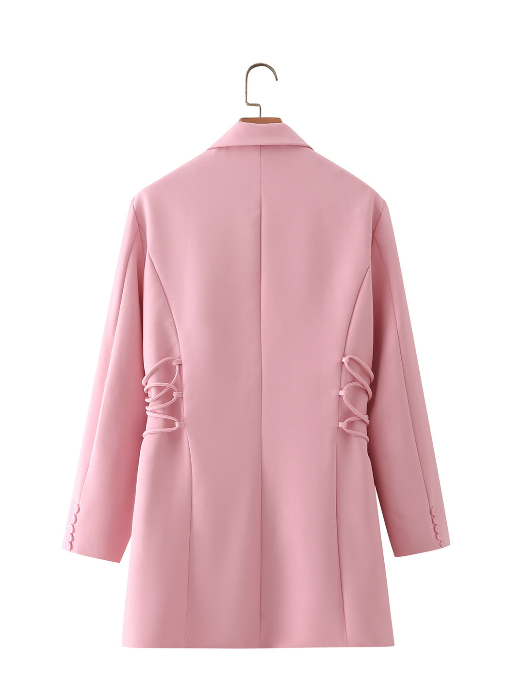Damen modischer Blazer mit raffinierten Schnüroptiken und praktischen Taschen R&B