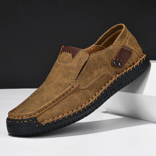 Herren bequeme Mokassins aus hochwertigem Leder R&B