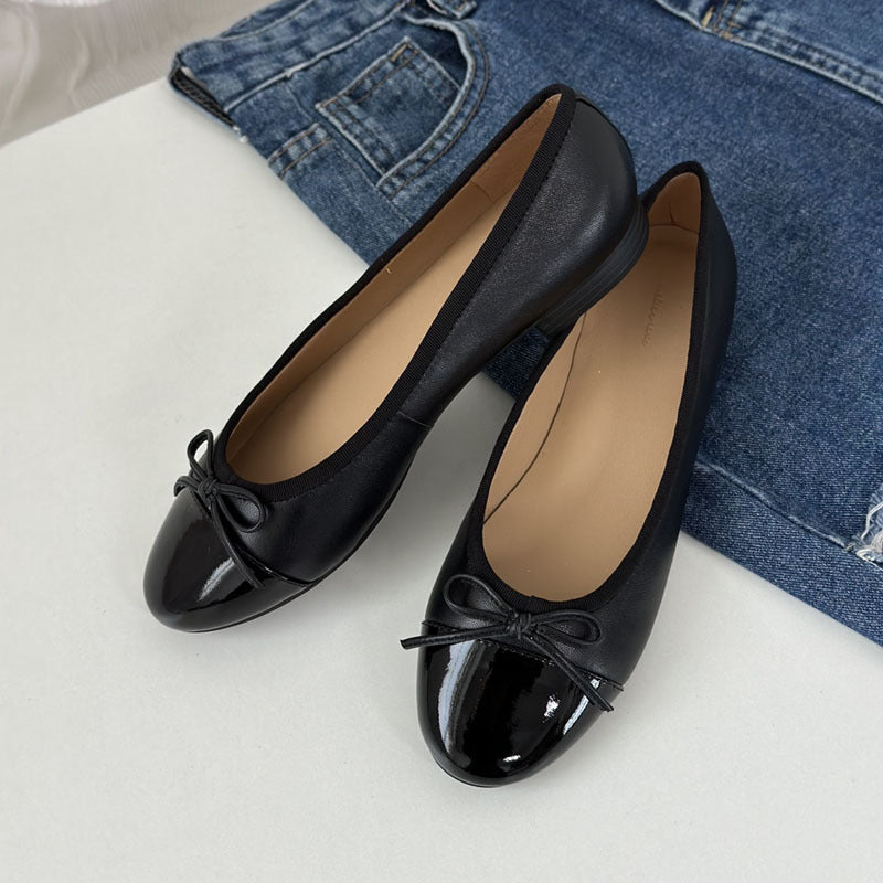 Damen Ballerinas mit zeitlosem Design und eleganter Schleifenapplikation R&B