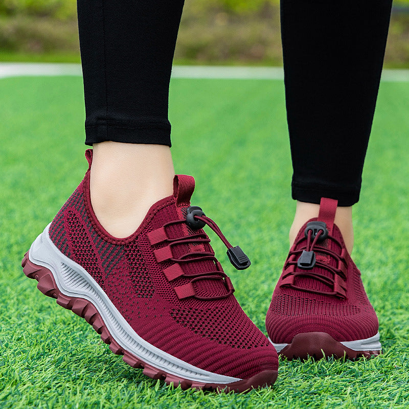 Damen Hochleistungs Fitness-Sneaker mit elastischem Schnellschnürsystem R&B