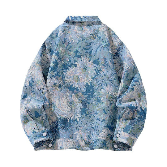 Damen modische Blumenmuster-Jacke R&B