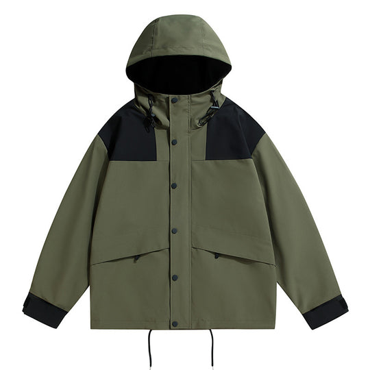 Herren technische Outdoor-Jacke mit wetterfester Kapuze und feuchtigkeitsregulierendem Material R&B