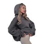 Damen oversized Kapuzenpullover mit lässigem Schnitt und Kängurutasche
