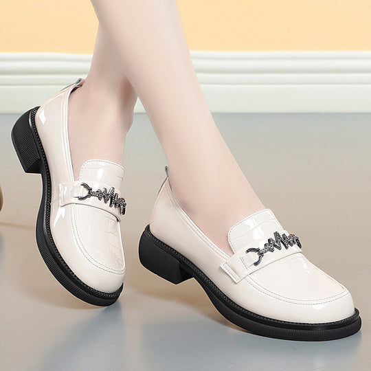 Damen Elegante Loafers mit modischem Kettendetail und rutschfester Sohle R&B