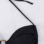 Damen Push-Up Bikini-Set mit modischem Ringdetail R&B