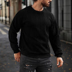 Herren Strickpullover mit strukturiertem Muster