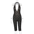 Damen Eleganter Jumpsuit aus feiner Spitze R&B