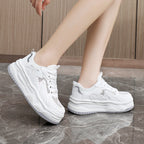 Damen Sportliche Sneakers mit atmungsaktiver Mesh-Oberfläche und dämpfendem Sohlenprofil R&B