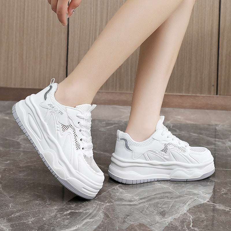 Damen Sportliche Sneakers mit atmungsaktiver Mesh-Oberfläche und dämpfendem Sohlenprofil R&B