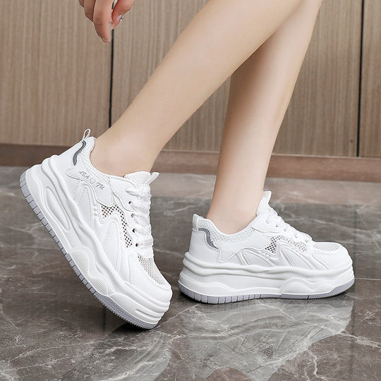 Damen Sportliche Sneakers mit atmungsaktiver Mesh-Oberfläche und dämpfendem Sohlenprofil R&B