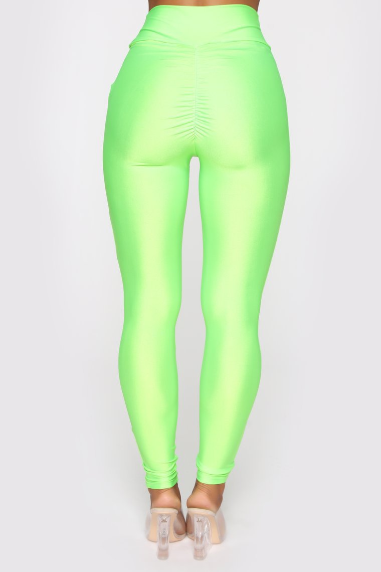Damen Hochgeschnittene Leggings mit Raffung R&B