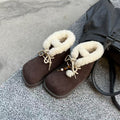 Damen Kuschelige Winterboots mit weichem Kunstfellkragen R&B