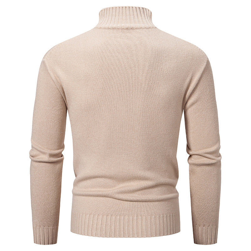 Herren Rollkragenpullover aus grobem Strick R&B