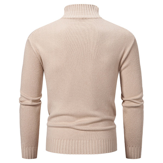 Herren Rollkragenpullover aus grobem Strick R&B