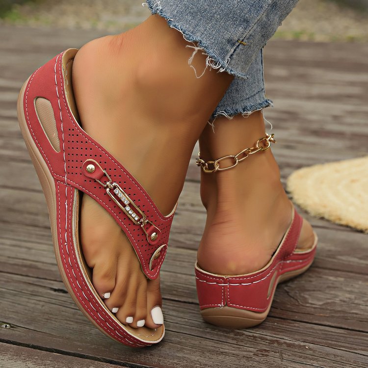 Damen ergonomische Sommerschuhe mit anatomischem Fußbett R&B