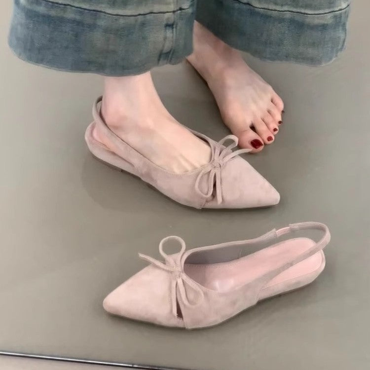 Damen Sling-Ballerinas mit dekorativem Schleifendetail und komfortablem Fußbett R&B