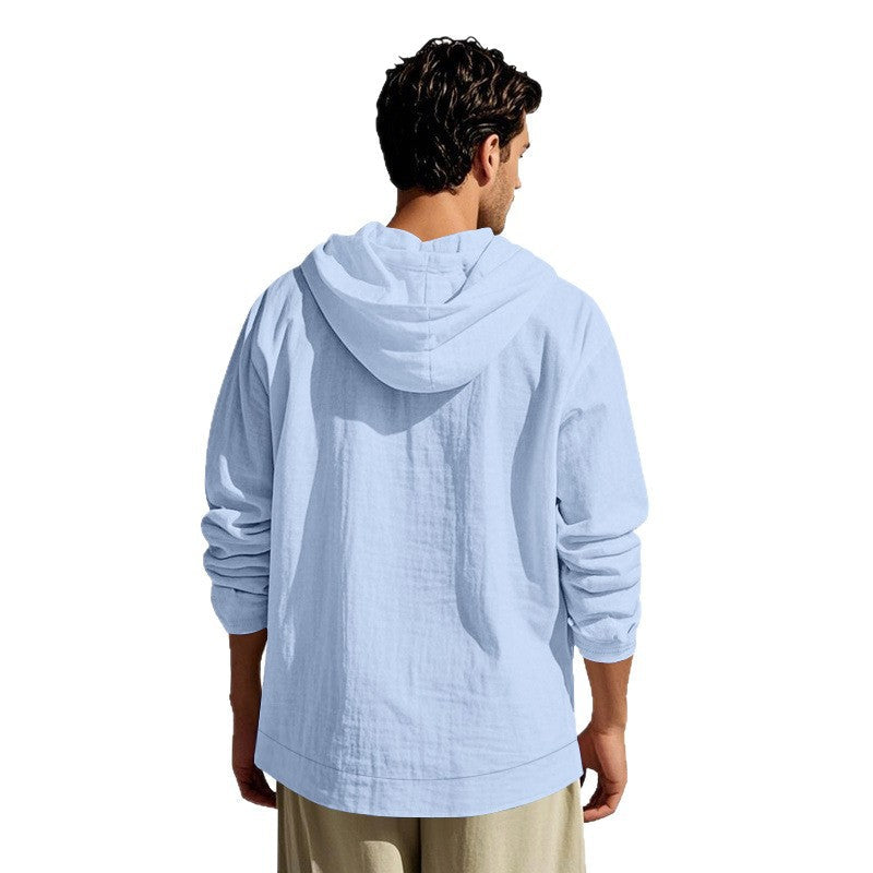 Herren lässige Sommerjacke mit Kapuze R&B