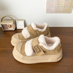Damen Komfortable Sneaker mit weichem Fleece-Innenfutter und praktischem Klettverschluss R&B