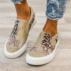 Damen modische Slip-On Sneakers mit Muster-Mix von R&B