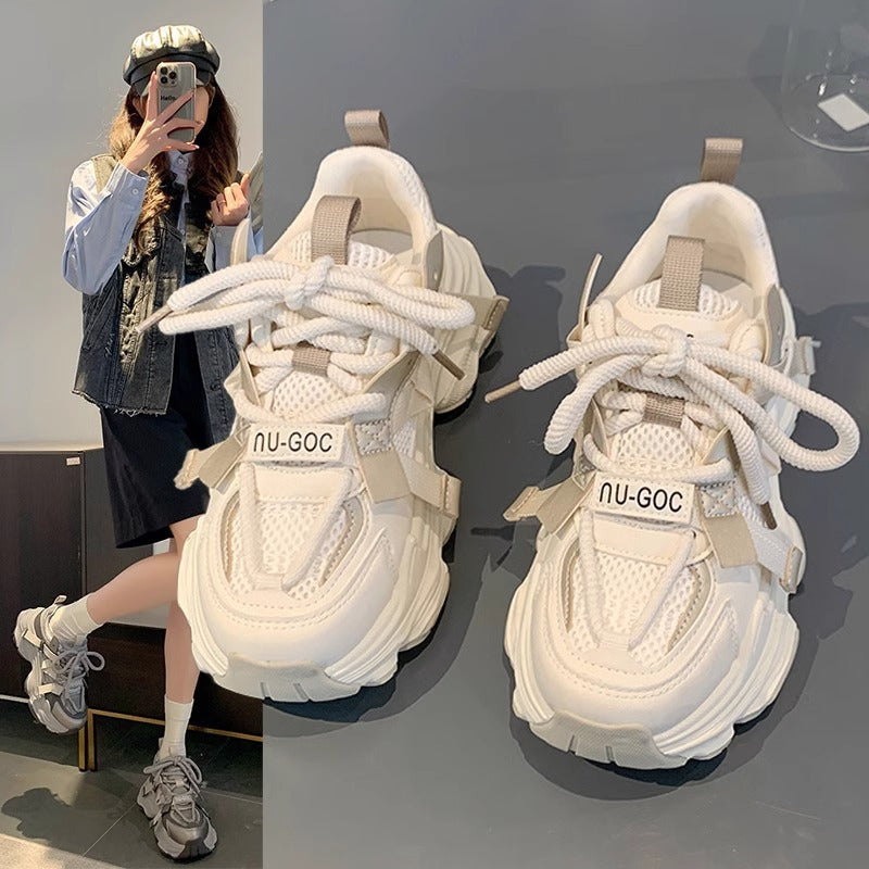 Damen Atmungsaktive Sneakers mit innovativem Schnürsystem