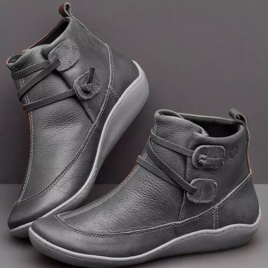 Damen Elegante stiefeletten mit praktischem Schnallen-Design R&B