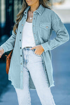 R&B | Button Übergröße mittel Länge Hemdjacke