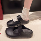 Damen Bequeme und ergonomische Hausschuhe mit breitem Riemen R&B