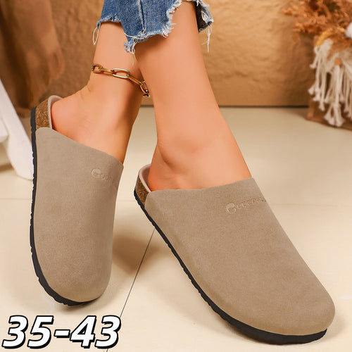 Damen Bequeme Clogs aus weichem Wildleder mit anatomisch geformtem Fußbett R&B