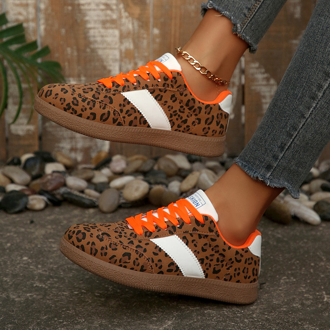Damen modische Sneakers mit einzigartigem Tiermotiv und bequemer Dämpfung R&B