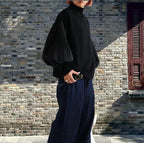 Damen Oversized Pullover mit strukturierten Puffärmeln R&B
