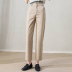 Damen Chino Stoffhose tailliert mit integrierten Taschen