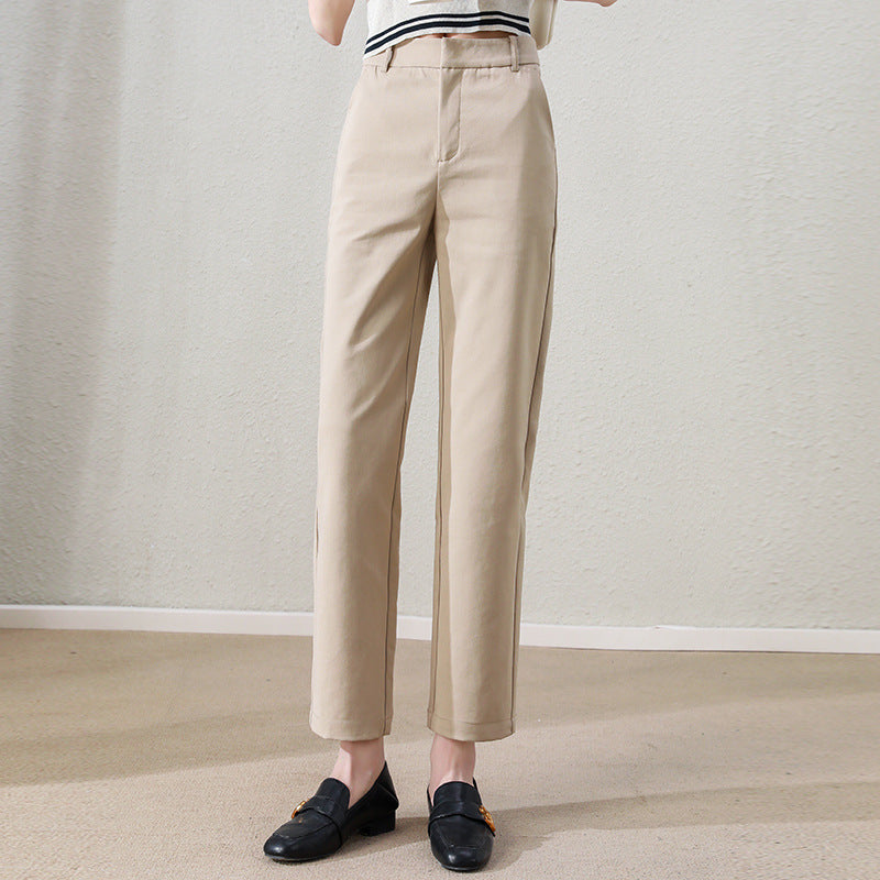 Damen Chino Stoffhose tailliert mit integrierten Taschen