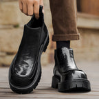 Damen Chelsea Boots mit robustem Profil und elastischen Einsätzen