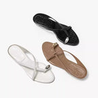 Damen Elegante Riemensandalen mit modischem Kettenakzent R&B