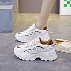 Damen sportliche Chunky Sneakers mit rutschfester Sohle und innovativem Design R&B