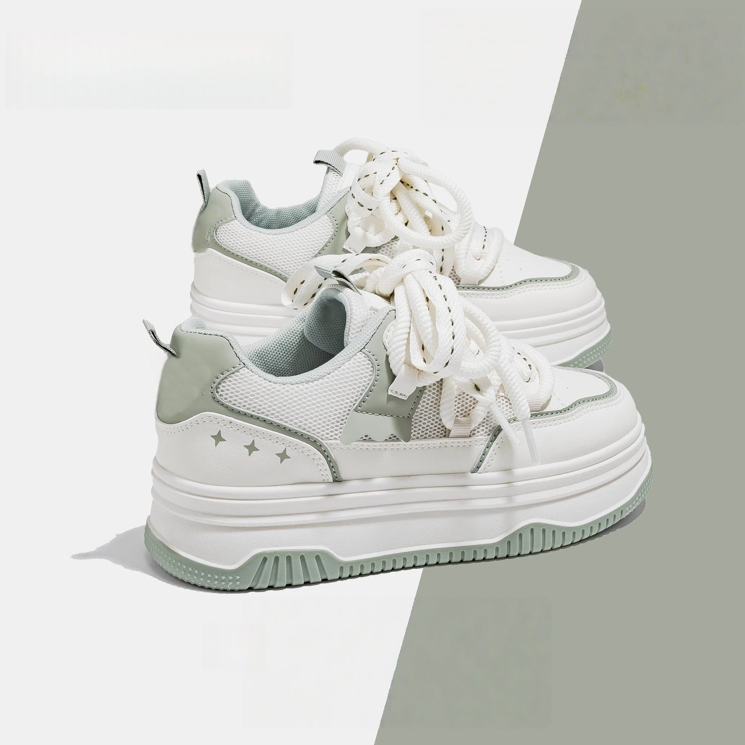 Damen Sneaker mit dämpfender Sohle und atmungsaktivem Mesh von