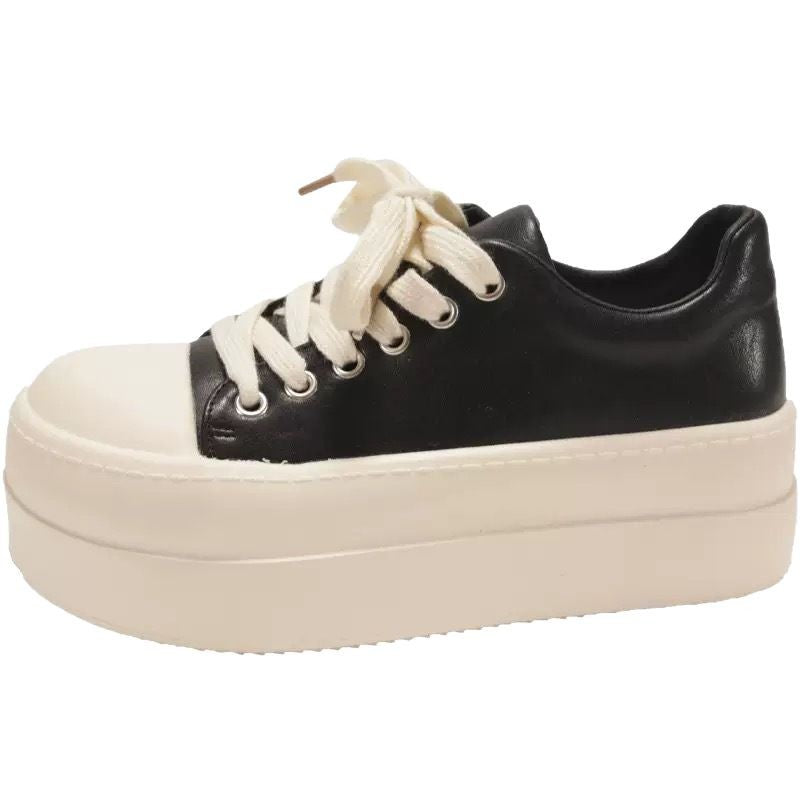 Damen Plateau-Sneaker mit modischem Design und bequemer Dämpfung