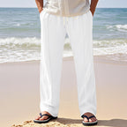 Herren lässige Strandhose mit verstellbarem Kordelzug und atmungsaktivem Material R&B
