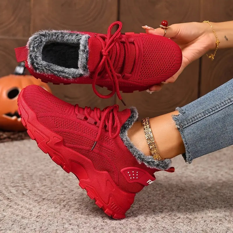 Damen Sportliche Sneaker mit kuscheligem Innenfutter R&B