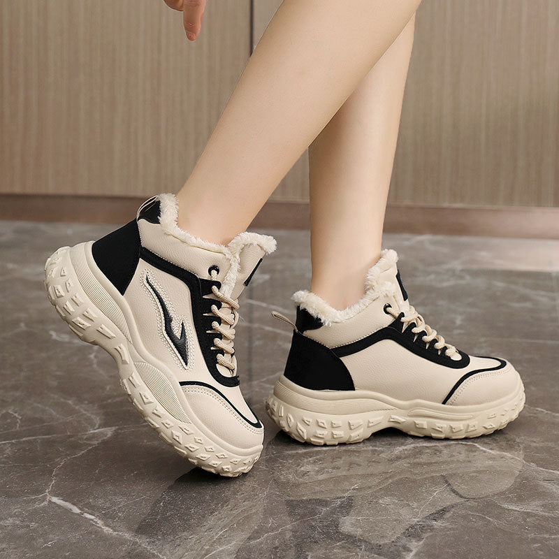 Damen Hohe Sneakers mit kuscheligem Innenfutter und rutschfester Sohle R&B