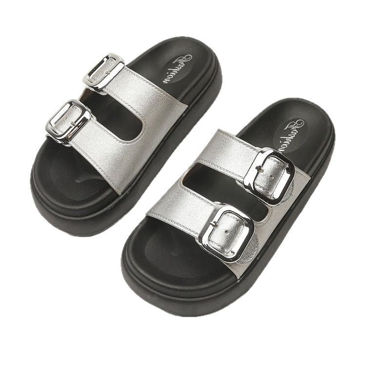 Damen modische Riemchensandalen mit verstellbaren Schnallen R&B