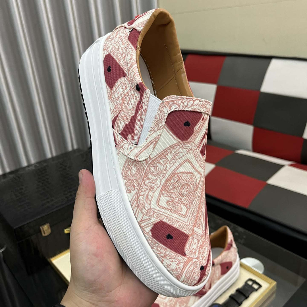 Damen Slip-On Sneaker mit verspieltem Druckdesign und komfortabler Sohle R&B