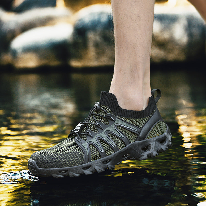 Damen Multifunktionale Freizeitsneaker mit atmungsaktivem Obermaterial und elastischer Schnürung
