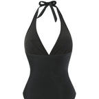 Damen Halterneck Bademode mit transparentem Pareo R&B