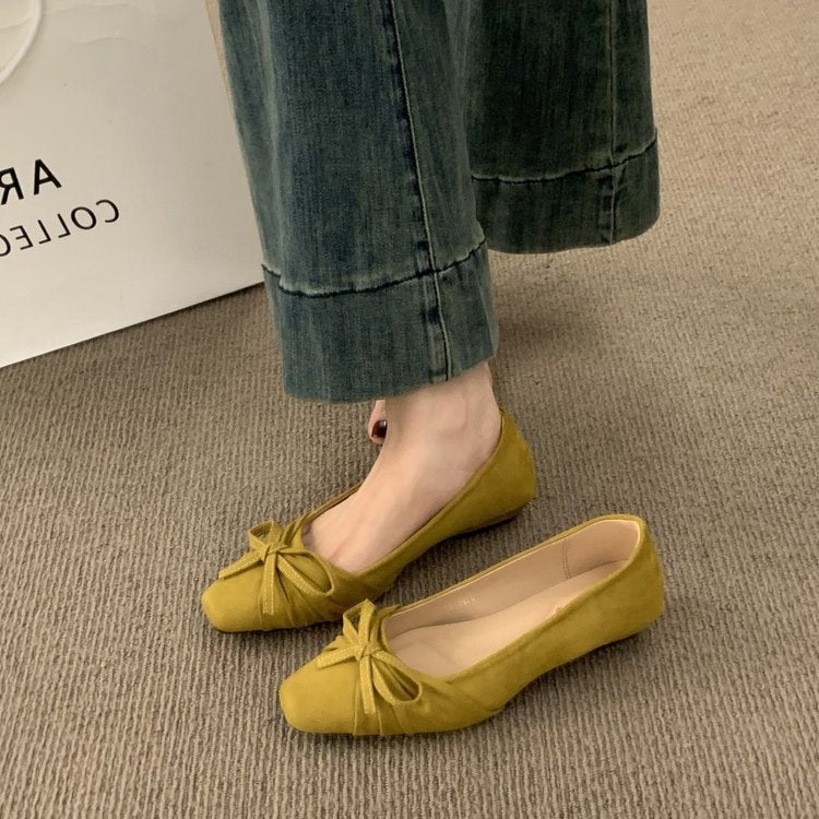 Damen Ballerinas mit dekorativem Schleifenakzent und weichem Innenfutter R&B