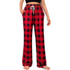 Damen Relaxed Fit Karierte Loungehose R&B