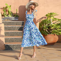 Damen Sommerliches Maxikleid mit tragefreundlichen Schulterbändern und floralem Design R&B