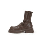 Damen Fashion-Stiefel mit breiter Sohle und elegantem Falten-Design R&B
